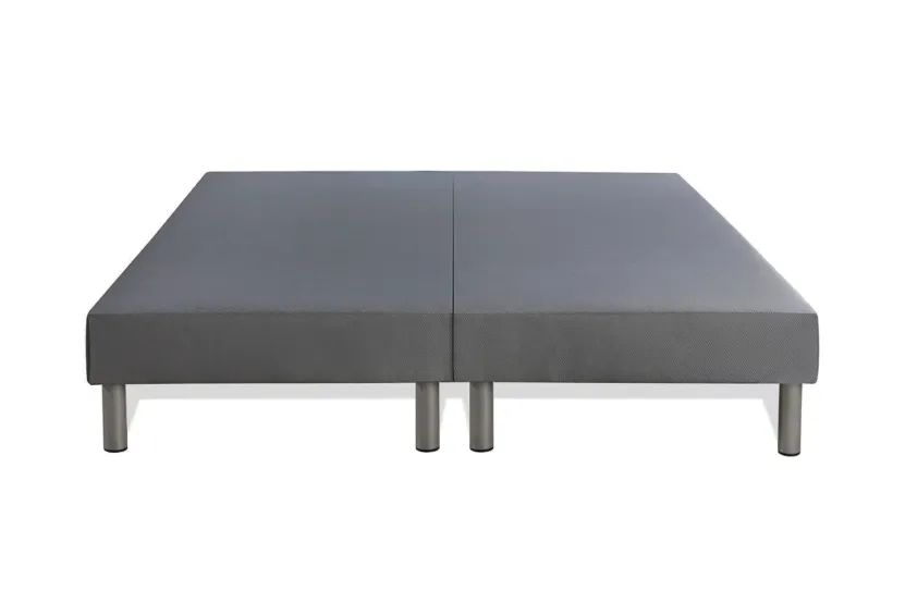 Ensemble Matelas Sommier 200x200 cm - 2 Sommiers Gris - Bodyform