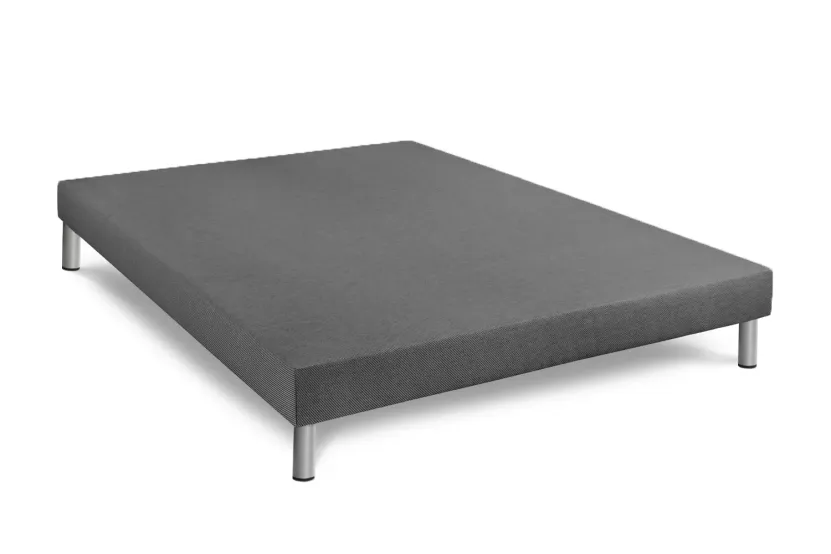 Ensemble Matelas Sommier 140x190 cm - Sommier Gris (déjà monté) - Bodyzone