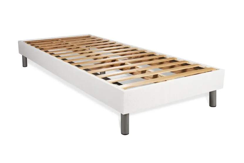 Ensemble Matelas Sommier 90x200 cm - Sommier Blanc (en kit) - BodyMax