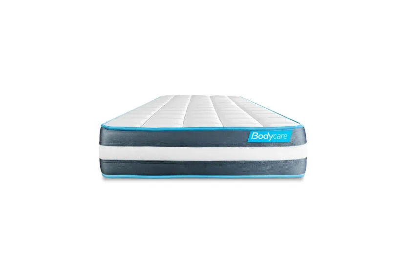 Ensemble Matelas Sommier 90x200 cm - Sommier Blanc (déjà monté) - Bodyform